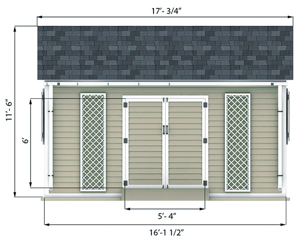 12x16 Shed Plan Size