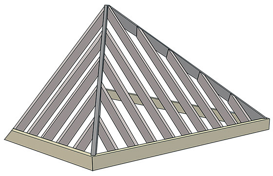 Hip roof