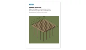 10x10-Firewood-Shed-roof-frame