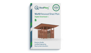 10x10 firewood shed product