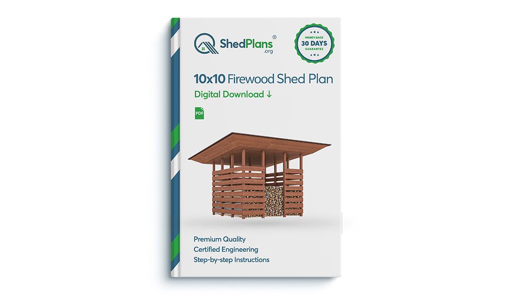 10x10 firewood shed product