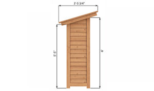 2x3 firewood shed left side preview