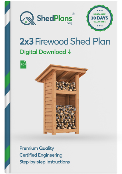 2x3 firewood shed product