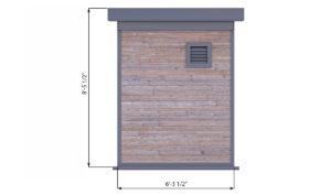 4x6 storage shed back side preview