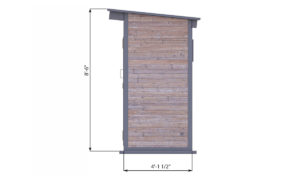 4x6 storage shed left side preview