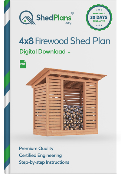 4x8 firewood shed product