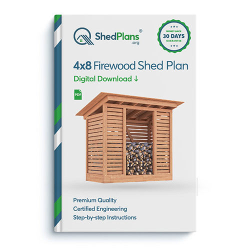 4x8 firewood shed product box