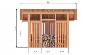 8x10 firewood shed front side preview