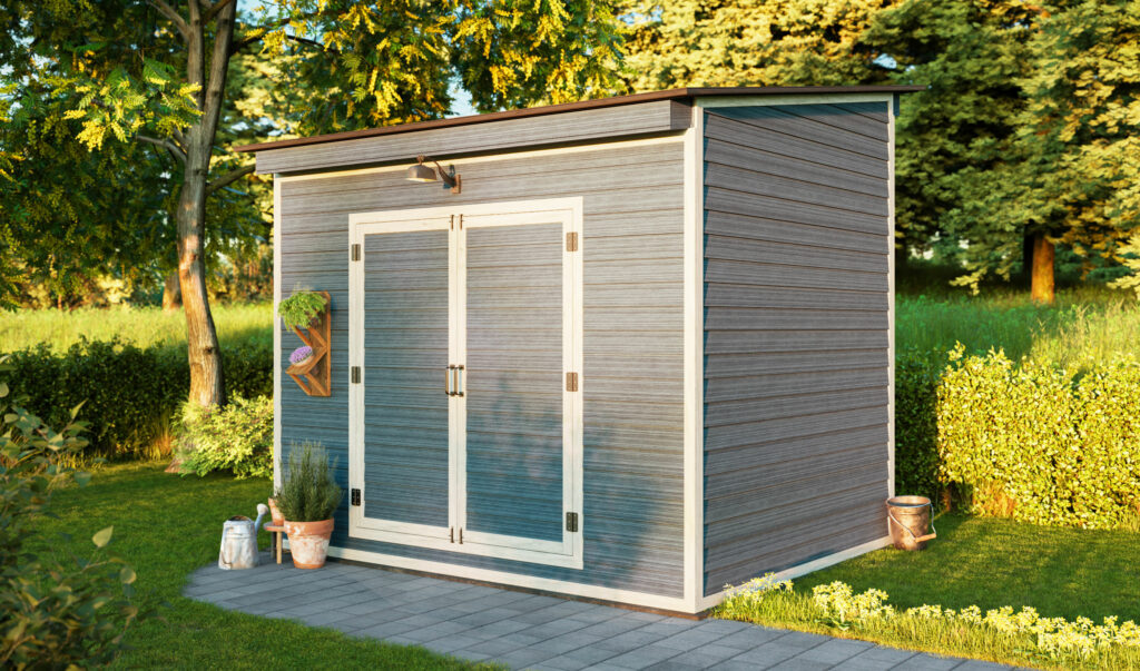 8x10 diy double door lean to storage shed