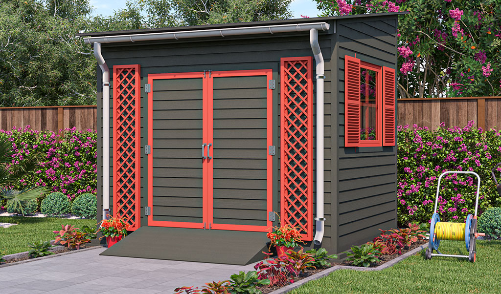 8x10 lean to garden shed preview