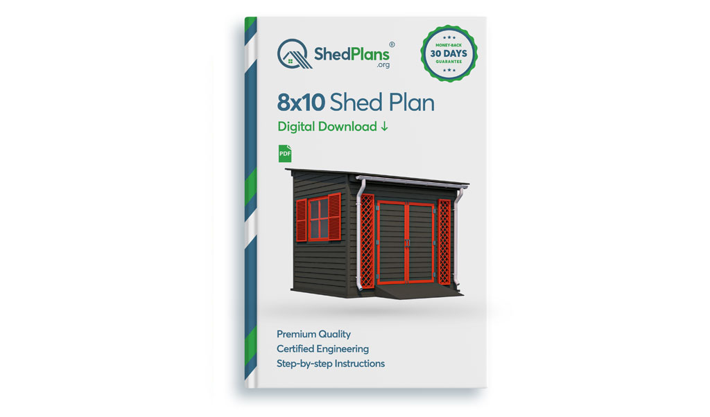 8x10 lean to garden shed product