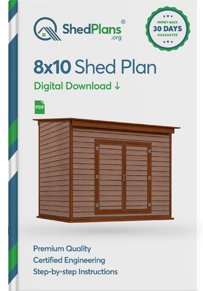 8x10 lean to storage shed product