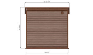 8x10 storage shed back side preview