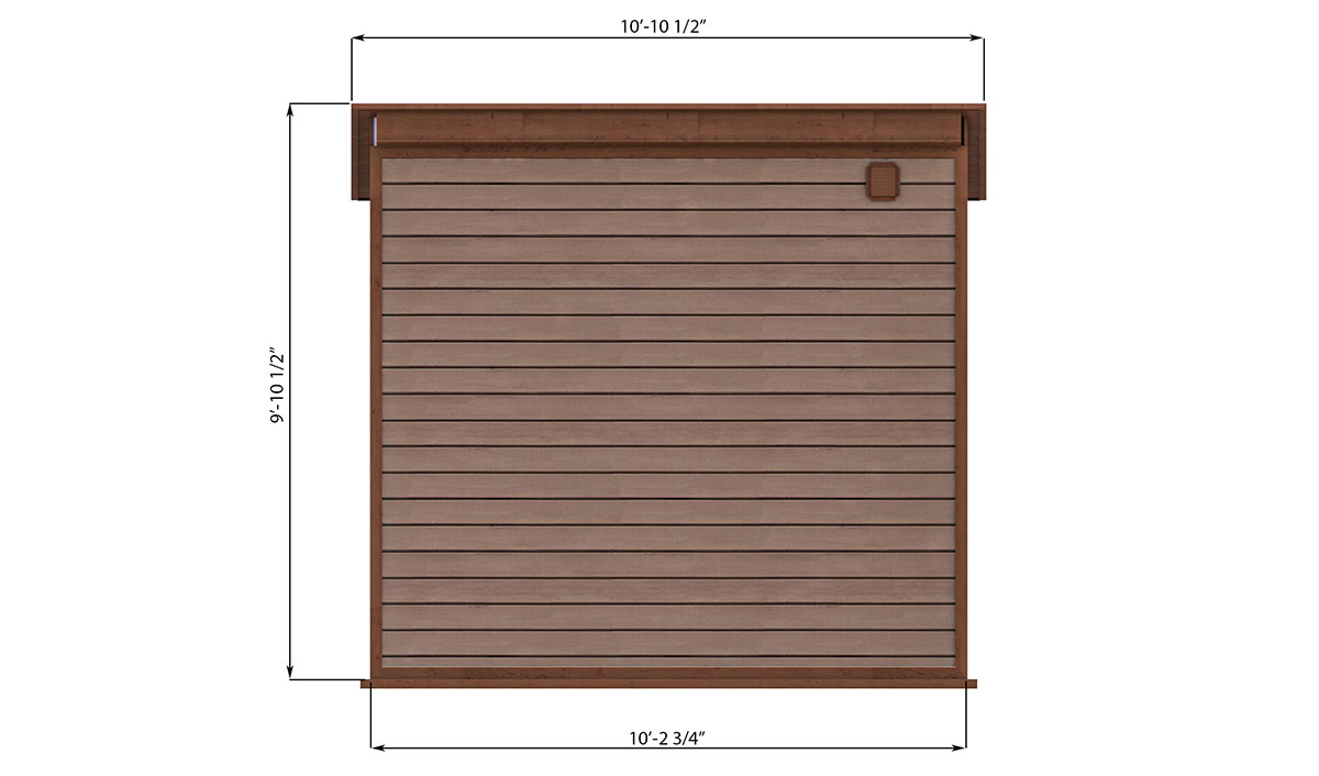 8x10 storage shed back side preview