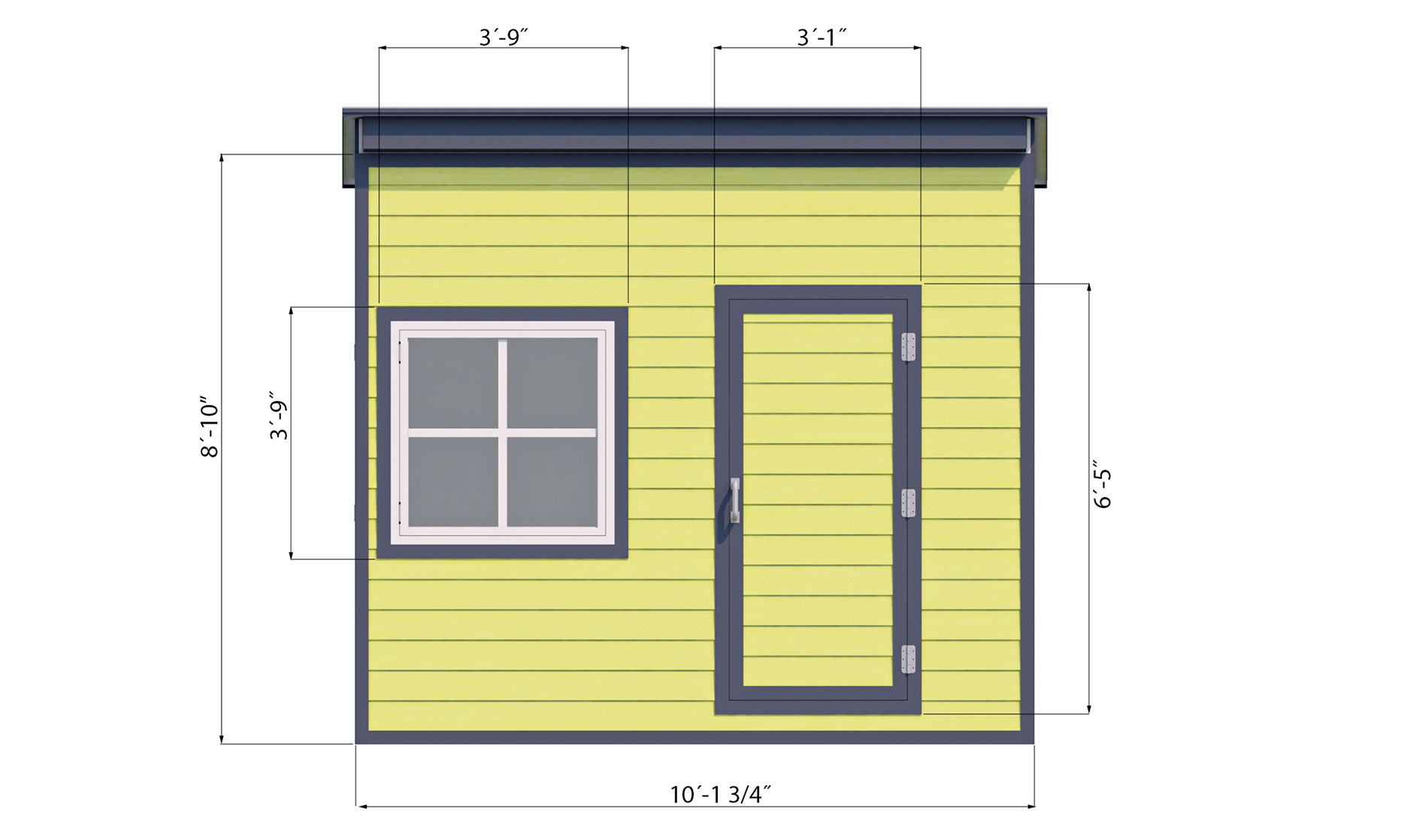 8x10 Office Shed Plans 1372