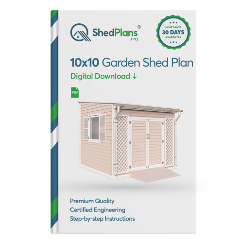 10x10 lean to garden shed plans product