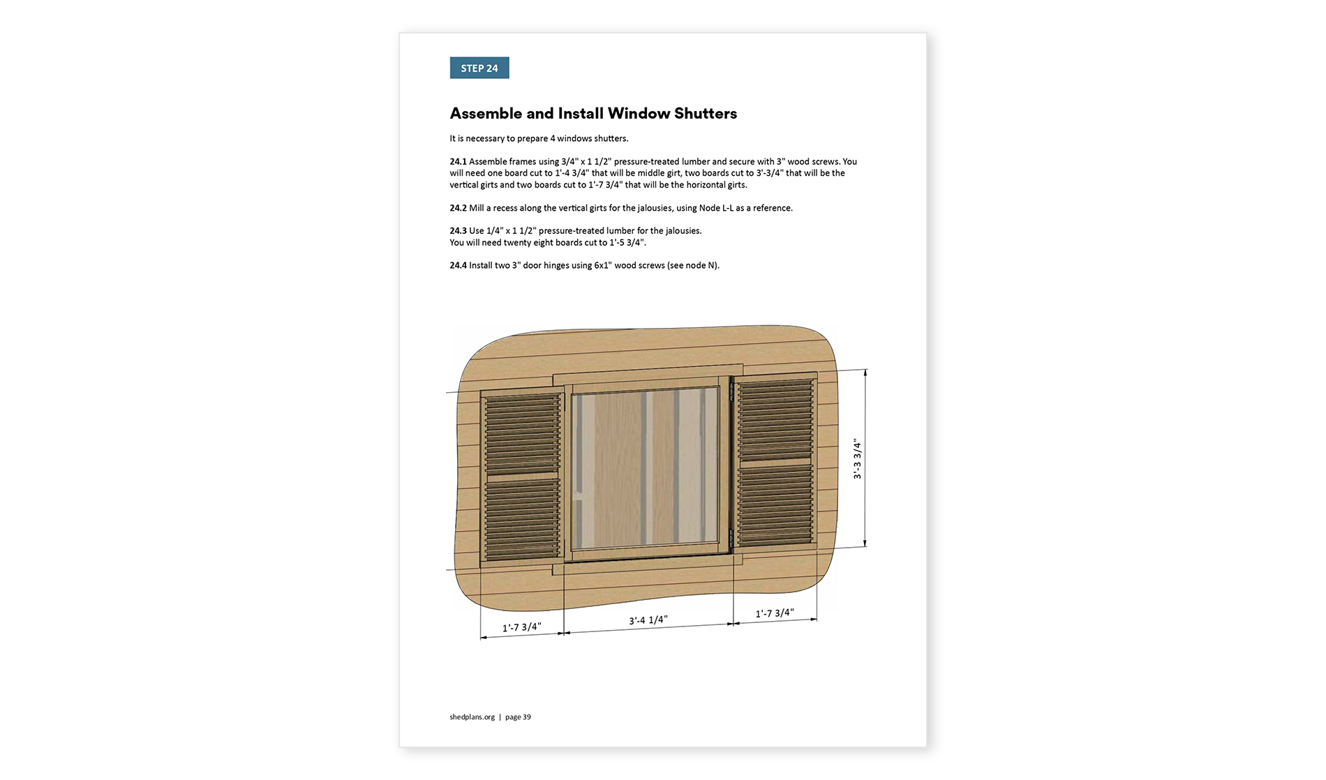 10x10 lean to garden shed window shutters
