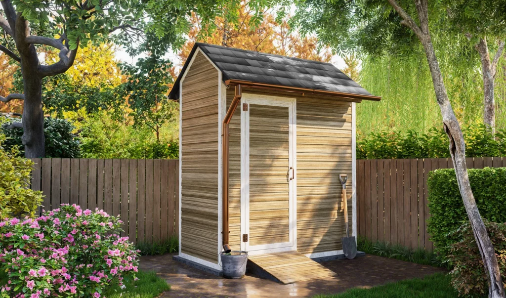 4x8 DIY Modern Gable Storage Shed Design