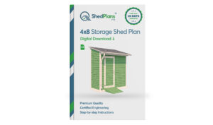 4x8 storage shed plans product