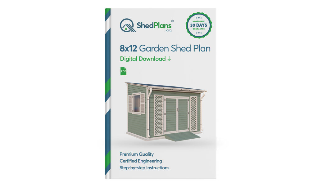 8x12 lean to garden shed product