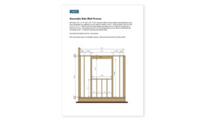 8x8 garden shed side wall frame assembly
