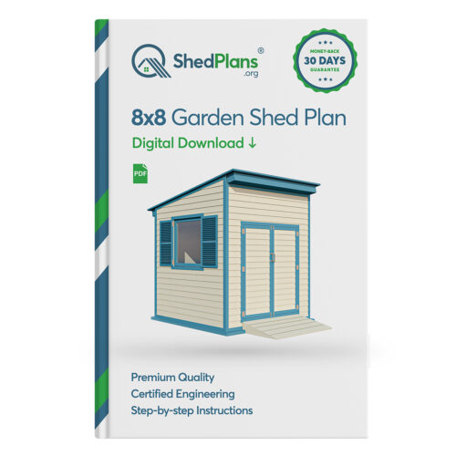 8x8 garden shed plans product