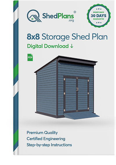 8x8 storage shed plan