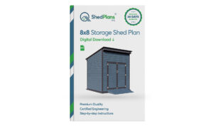 8x8 storage shed plans product