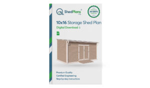 10x16 lean to storage shed plans product