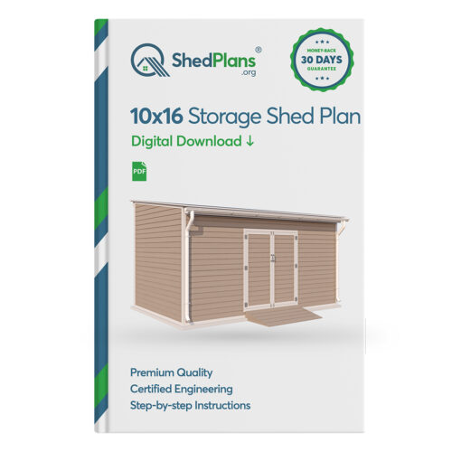 10x16 lean to storage shed plans product