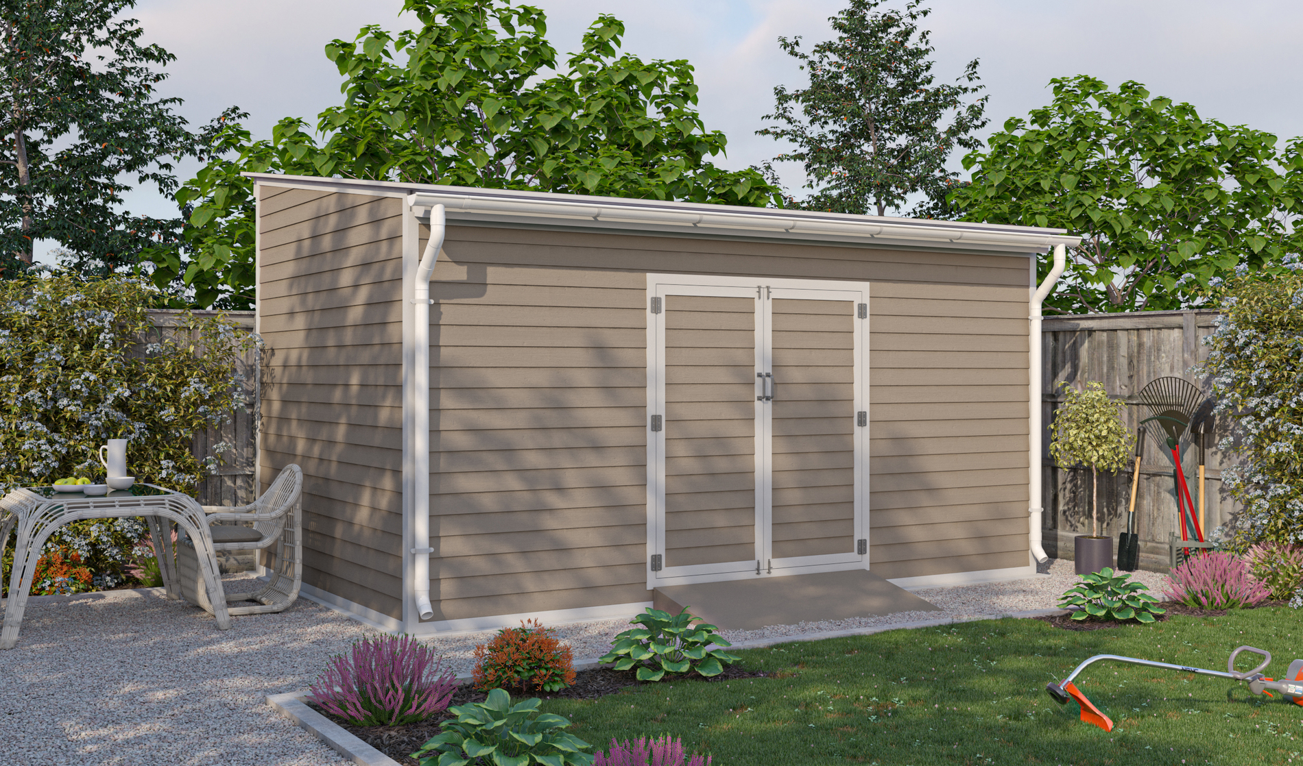 10x16 lean to storage shed preview