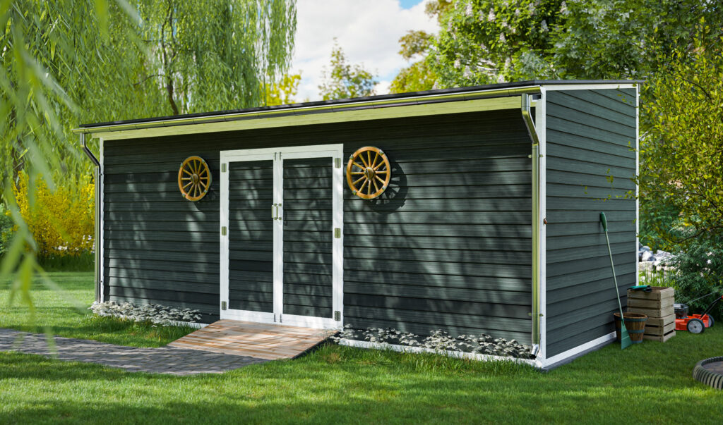 10x20 diy double door lean to storage shed