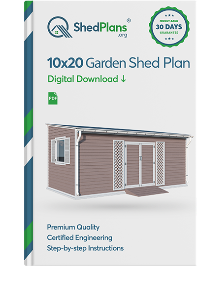 10x20 lean to garden shed plans