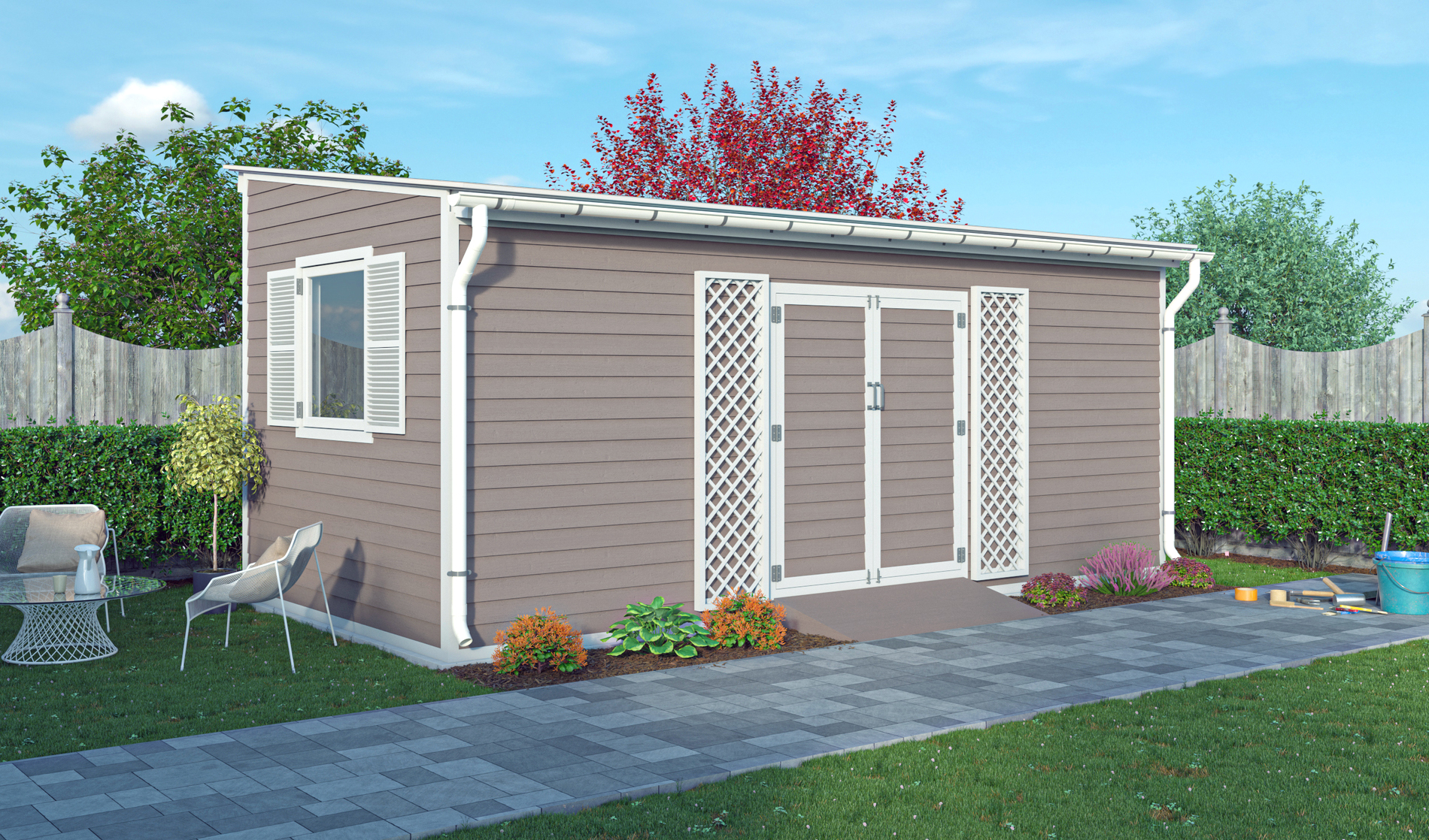 10x20 lean to garden shed preview