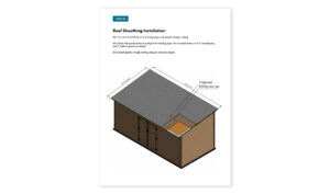 10x20 lean to storage shed roof sheathing