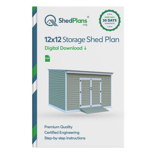 12x12 lean to storage shed plans product