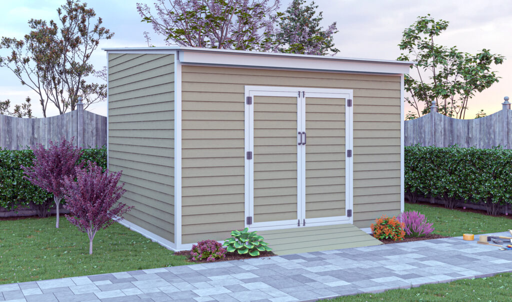 12x12 lean to storage shed preview