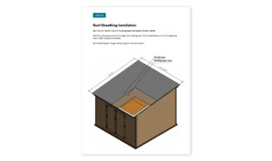 12x12 lean to storage shed roof sheathing