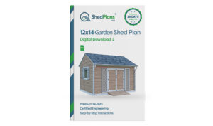 12x14 gable garden shed plans product