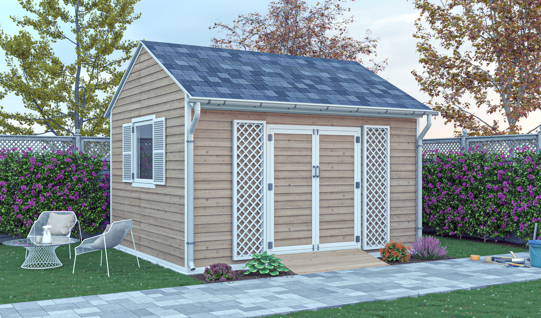 12x14 gable garden shed preview
