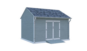 12x14 gable storage shed