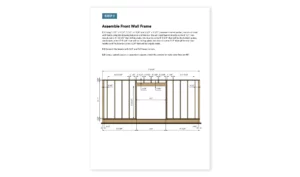 12x18 gable storage shed wall framing