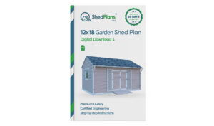 12x18 gable garden shed plans product
