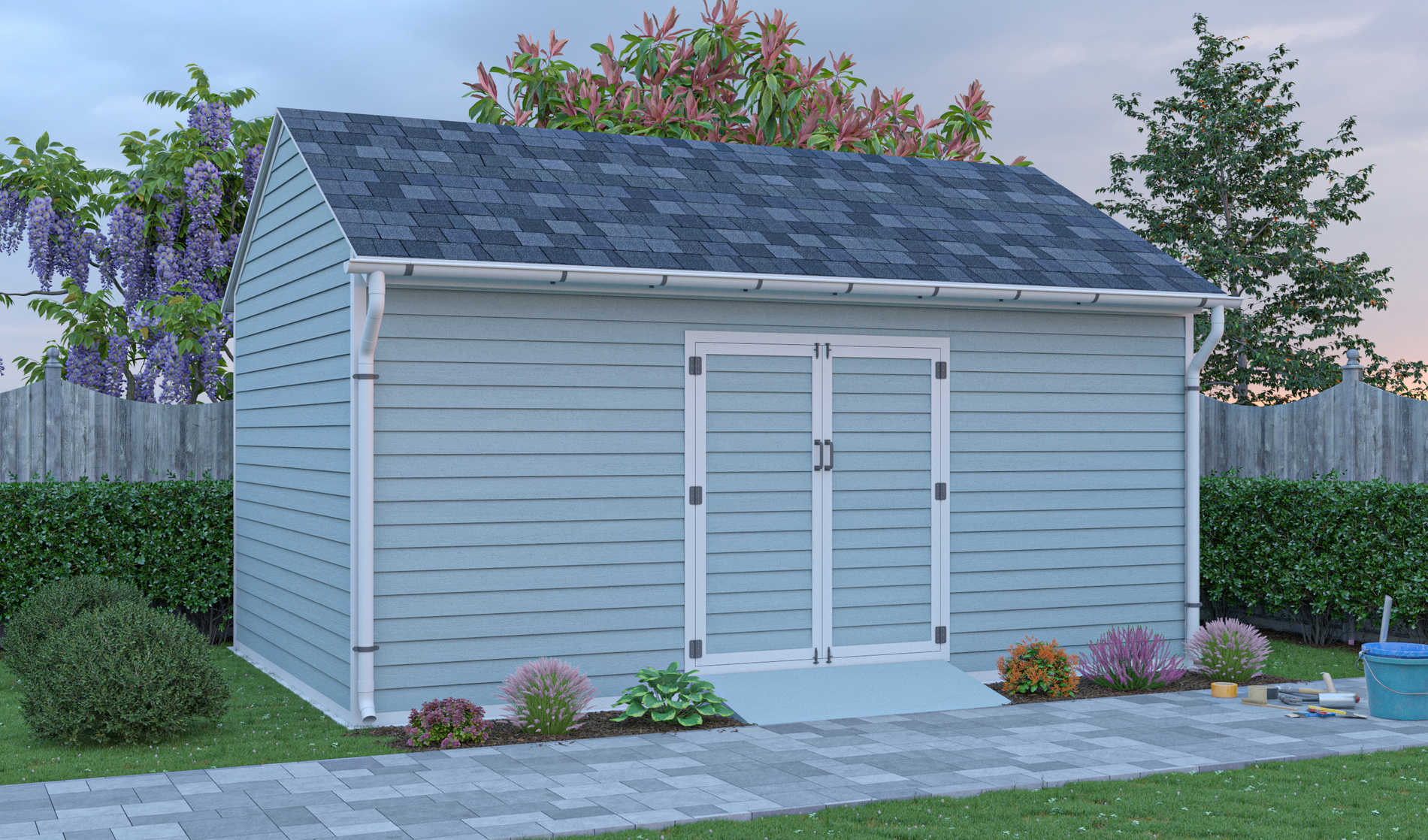 12x18 gable storage shed preview