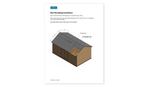 12x20 gable storage shed roof sheathing installation