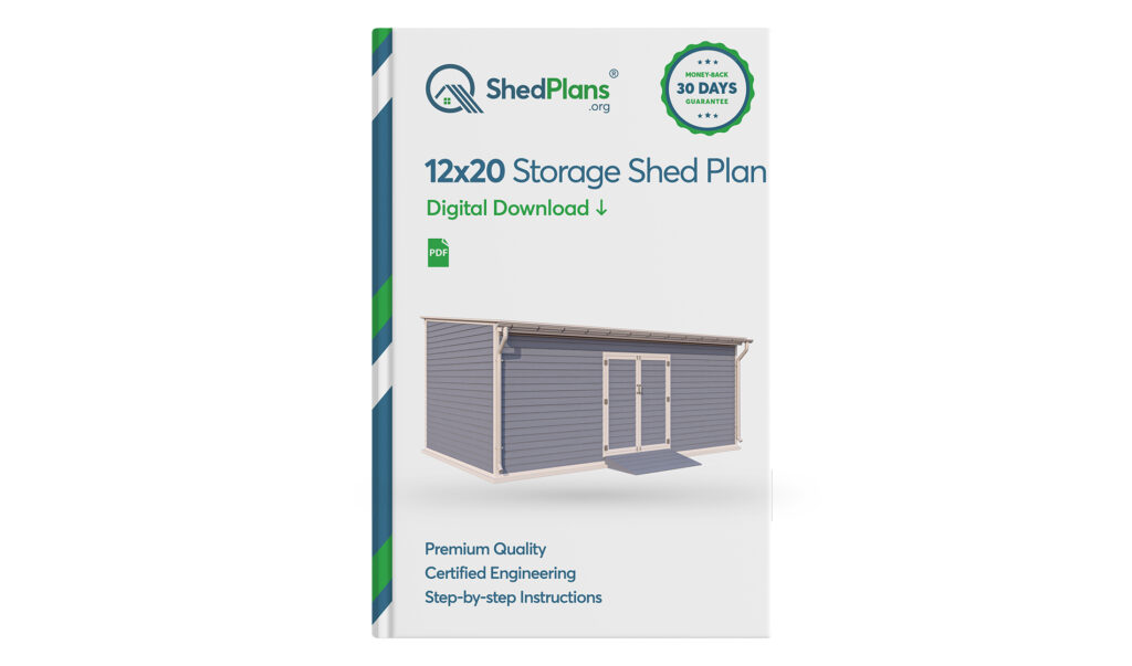 12x20 lean to storage shed plans product