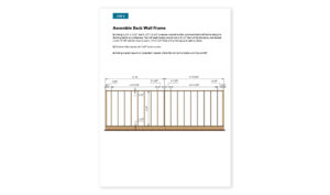 12x24 gable storage shed back wall framing