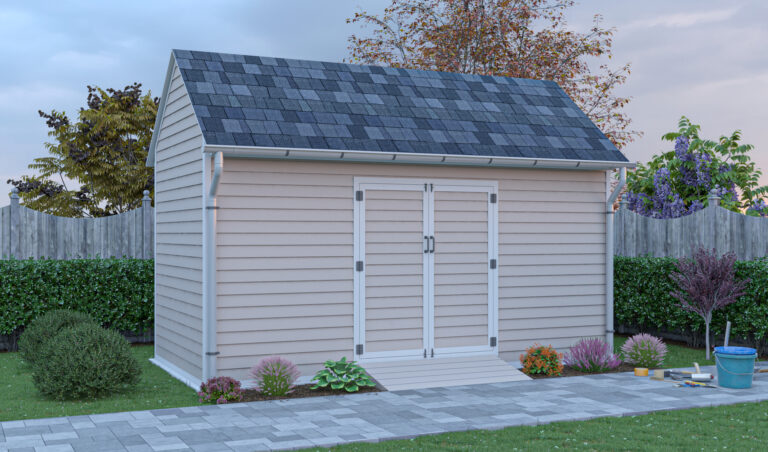 8x16 gable storage shed preview
