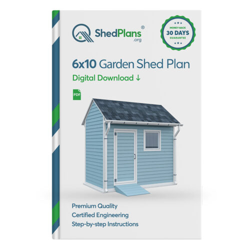 6x10 gable garden shed plans product