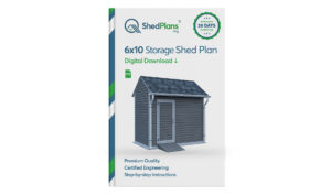 6x10 gable storage shed plans product